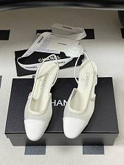 Chanel Slingback Flat White - 3