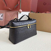 Loro Piana Extra Pocket L19 Ostrich Leather Black Gold 19cm - 3