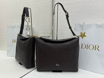 Dior Medium Diorly Bag Brown Flat 31.5x25x8cm