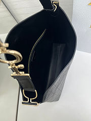 Dior Medium Diorly Bag Black Flat 31.5x25x8cm - 5
