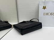 Dior Medium Diorly Bag Black Flat 31.5x25x8cm - 4