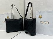 Dior Medium Diorly Bag Black Flat 31.5x25x8cm - 3
