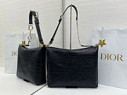 Dior Medium Diorly Bag Black Flat 31.5x25x8cm - 2