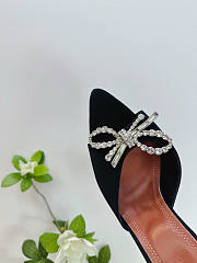 Unahubs Amina Muaddi Sling Heels Black 9.5cm - 4