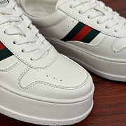 Gucci Chunky Trainers In White Leather Sneaker - 4