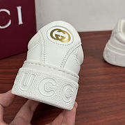 Gucci Chunky Trainers In White Leather Sneaker - 3
