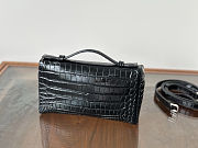 Loro Piana Extra pocket L19 Bag crocodile black -19x7x12cm - 3