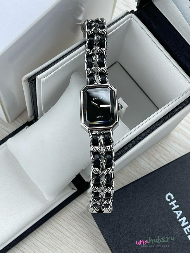 Chanel Black Silver Watch - 1