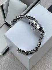 Chanel Black Silver Watch - 4