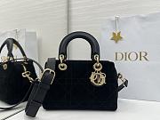 Dior Lady black Cannage handbag 25x17x14cm - 1