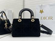 Dior Lady black Cannage handbag 25x17x14cm - 2