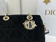 Dior Lady black Cannage handbag 25x17x14cm - 4