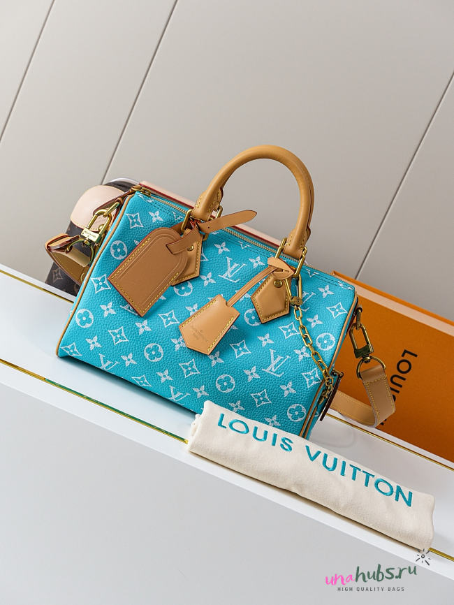 Louis Vuitton Speedy P9 Bandoulière 25 Turquoise 25x15x15cm - 1