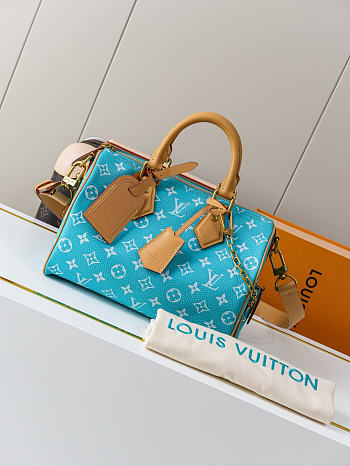 Louis Vuitton Speedy P9 Bandoulière 25 Turquoise 25x15x15cm