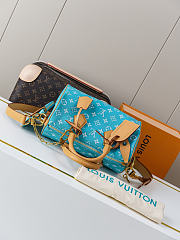 Louis Vuitton Speedy P9 Bandoulière 25 Turquoise 25x15x15cm - 4