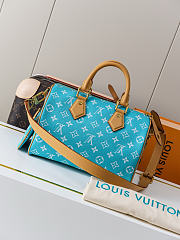 Louis Vuitton Speedy P9 Bandoulière 25 Turquoise 25x15x15cm - 3