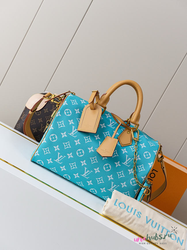 Louis Vuitton Speedy P9 30 Turquoise 32x22.5x18cm - 1