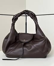 Fendi Spy dark brown leather bag 48x22x20cm - 1