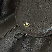 Fendi Spy dark brown leather bag 48x22x20cm - 5