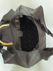 Fendi Spy dark brown leather bag 48x22x20cm - 3