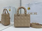 Dior Small Lady Bag with Strap beige 20x18x8cm - 2