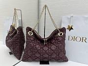 Dior Soft Shopping Shoulder Bag burgundy cannage 38x28.5cm - 1