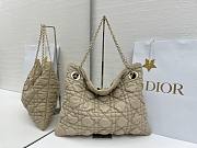 Dior Soft Shopping Shoulder Bag beige cannage 38x28.5cm - 1