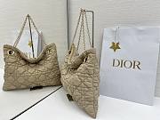 Dior Soft Shopping Shoulder Bag beige cannage 38x28.5cm - 2