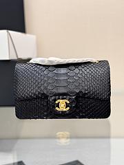 Chanel Flap Bag Black Crocodile Gold 20cm - 1
