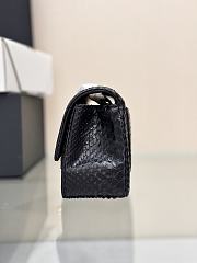Chanel Flap Bag Black Crocodile Gold 20cm - 4