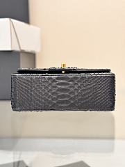 Chanel Flap Bag Black Crocodile Gold 20cm - 2