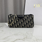 Dior Oblique Bow Pouch with Chain 22x11.5x4.5cm - 1