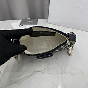 Dior Oblique Bow Pouch with Chain 22x11.5x4.5cm - 4