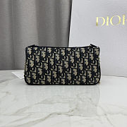 Dior Oblique Bow Pouch with Chain 22x11.5x4.5cm - 3