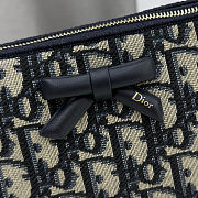 Dior Oblique Bow Pouch with Chain 22x11.5x4.5cm - 2