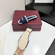 Dior Dentelle Slide Blue - 4