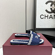 Dior Dentelle Slide Blue - 2