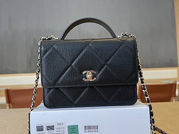 Chanel 25k woc black Caviar 19.2x12x3.5cm