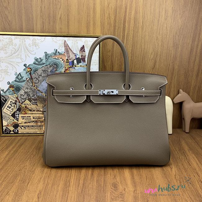 Hermes Birkin 40 Etoupe togo Silver 40cm - 1