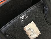 Hermes Birkin 50 Black Togo Silver  - 5