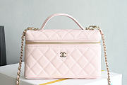 Chanel Vanity Case Handle Pink Caviar 19.5x17x5cm - 1