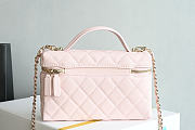 Chanel Vanity Case Handle Pink Caviar 19.5x17x5cm - 3