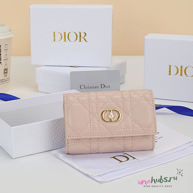 Dior wallet light pink 11x7.5x2.5cm - 1