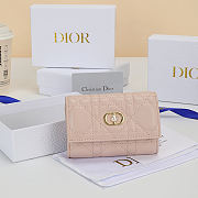Dior wallet light pink 11x7.5x2.5cm - 1