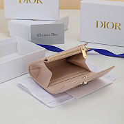 Dior wallet light pink 11x7.5x2.5cm - 3