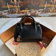 DG Mini Marlene Day bag in palmellato calfskin black 19x13.5x7cm - 1