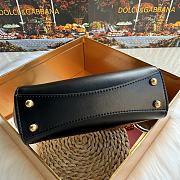 DG Mini Marlene Day bag in palmellato calfskin black 19x13.5x7cm - 2