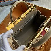 DG Mini Marlene Day bag in palmellato calfskin beige 19x13.5x7cm - 4