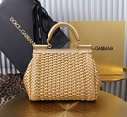 DG Small Sicily Bag Gold 20x16x8cm  - 2