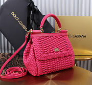 DG Small Sicily Bag Pink Fuchsia 20x16x8cm - 3